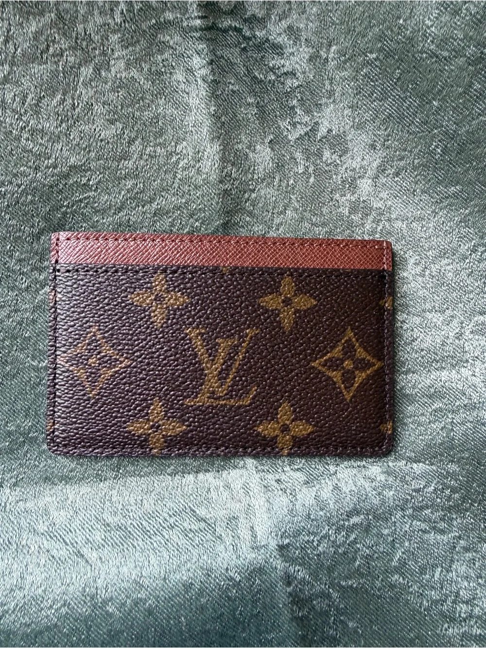 Louis Vuitton Monogram Card Slot Holder in Brown and Tan